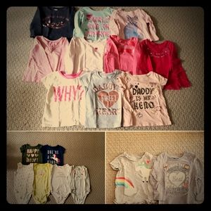 Baby girl clothes bundle size 24M & 2T